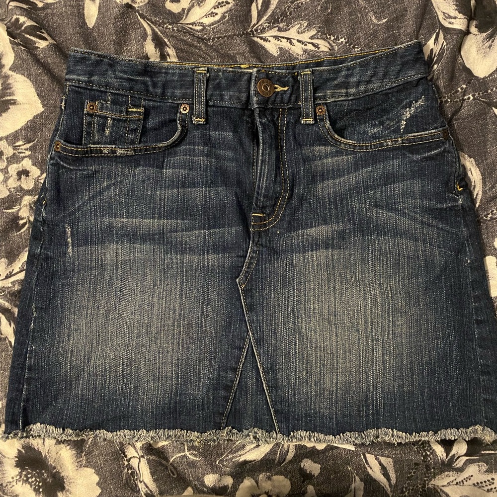 GAP denim mini skirt with a cute flare